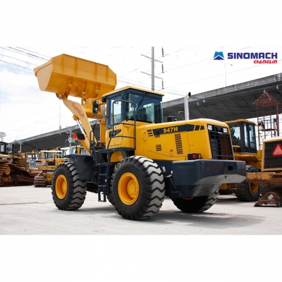 ขายรถตักล้อยางใหม่ ซิโนแมช-ฉางหลิน รุ่น 947H เกียร์ไฟฟ้า ZF ขนาด 4 ตัน แขนนมาตรฐาน