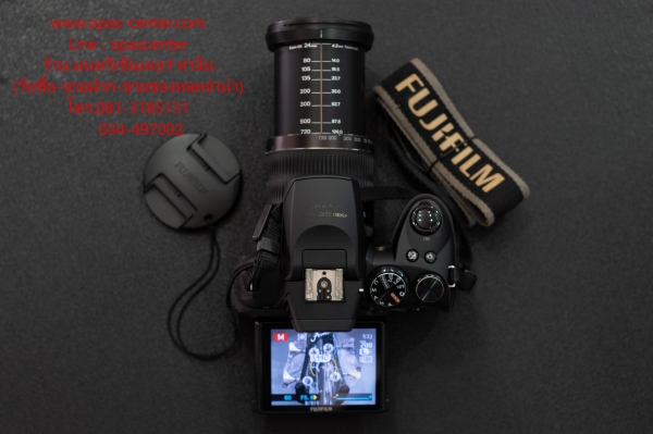 กล้อง Fuji HS25 EXR 16 MP ซูม 30 เท่า จอพับได้ เมม 4 GB กระเป๋า ส่งฟรี