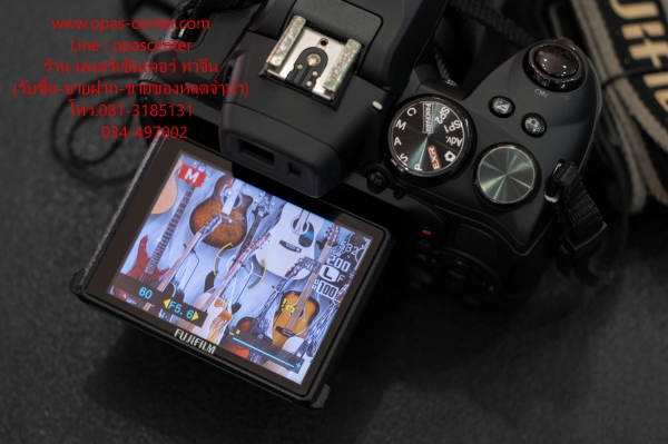 กล้อง Fuji HS25 EXR 16 MP ซูม 30 เท่า จอพับได้ เมม 4 GB กระเป๋า ส่งฟรี