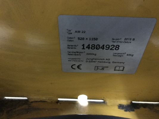 ขายรถยกลาก Jungheinrich รองรับน้ำหนัก 2,200Kg. Made in Germany สภาพสวยมาก ไม่มีรั่วซึม พร้อมใช้งาน มี 2ตัว ราคาตัวละ 4,800 บาท