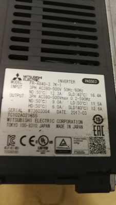 INVERTER มิตซู5แรง380vรุ่น A800 3เฟส 3สาย ออก3เฟส3สาย ช่วยไฟไม่กระซาก