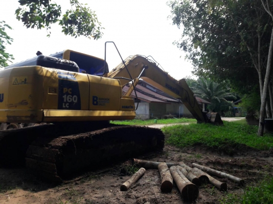 KOMATSU PC160-8 เอกสารชุดจดทะเบียน ไมล์ 13000 ชม. ราคา 920,000 รถนครศรีธรรมราช