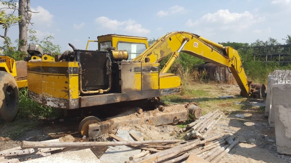 ขายตามสภาพ แบคโฮ MITSUBISHI เครื่อง 6D14 เทอร์โบ ตัวเดินเสีย 1 ข้าง ปั้มถอดไปซ่อม โซ่ดีใบแทรคเต็ม ราคาต่อรองได้