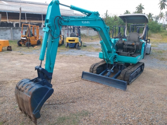 ขายรถแมคโค KUBOTA K-035 แทรคยาง  คอนโทรลสั้น ปั้มนิ้ว มีไปป์ปิ้ง ติอต่อ 098-7962549