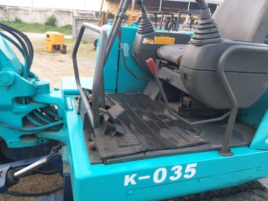 ขายรถแมคโค KUBOTA K-035 แทรคยาง  คอนโทรลสั้น ปั้มนิ้ว มีไปป์ปิ้ง ติอต่อ 098-7962549