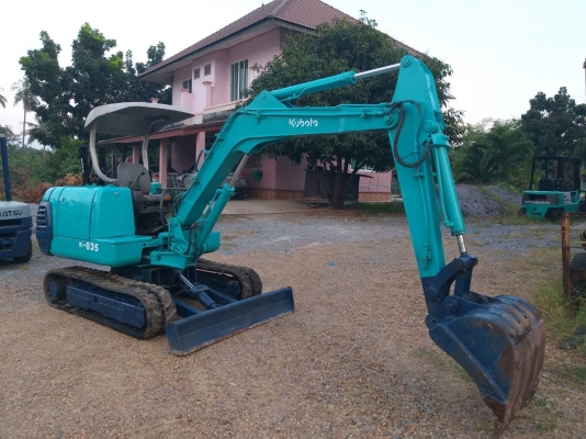 ขายรถแมคโค KUBOTA K-035 แทรคยาง  คอนโทรลสั้น ปั้มนิ้ว มีไปป์ปิ้ง ติอต่อ 098-7962549