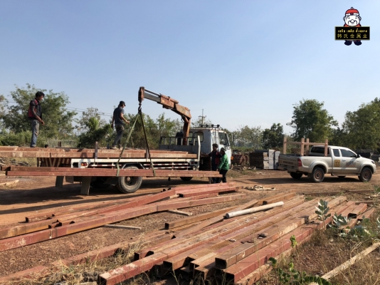 (ปิดการขาย) เหล็ก 6x4 หนา 5 mm. ยาว 7 เมตร กิโลละ 17 บาท น้ำหนัก 8,735 กิโลกรัม