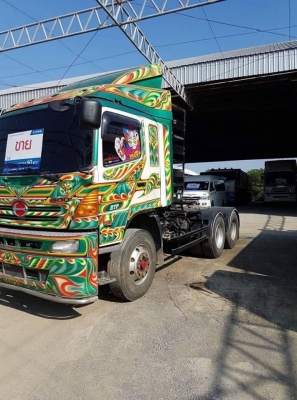 HINO S 500 FM2P 360 HP ปี 55 ห้างแท้ CNG มี2หัว มีระบบปั้มไฮโดรลิคดัมพ์ เสียบหางเซมิดัมพ์ใช้ได้เลย รถเดิมๆหัวบาง ยางด้อย ครัชซีสวย เครื่องดี พร้อมใช้