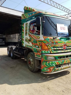 HINO S 500 FM2P 360 HP ปี 55 ห้างแท้ CNG มี2หัว มีระบบปั้มไฮโดรลิคดัมพ์ เสียบหางเซมิดัมพ์ใช้ได้เลย รถเดิมๆหัวบาง ยางด้อย ครัชซีสวย เครื่องดี พร้อมใช้