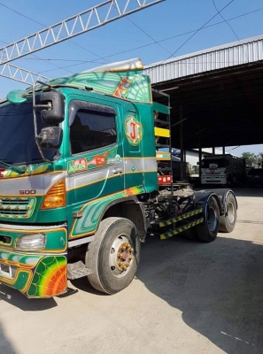 HINO S 500 FM2P 360 HP ปี 55 ห้างแท้ CNG มี2หัว มีระบบปั้มไฮโดรลิคดัมพ์ เสียบหางเซมิดัมพ์ใช้ได้เลย รถเดิมๆหัวบาง ยางด้อย ครัชซีสวย เครื่องดี พร้อมใช้