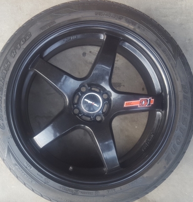 ล้อมือ2 D1RR ขอบ17 4รู100ยาง215/45/17  4 ล้อ
