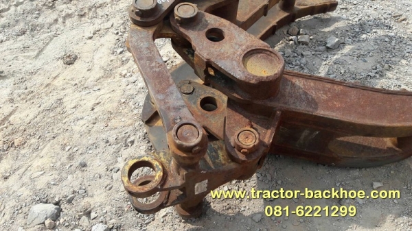 ขาย หัวคีบไม้ คีบเหล็ก ใส่รถขุด แบคโฮ PC 60/120  แกนสลัก 60 มิล ระยะห่างหู 23 CM หูกระบอก 9 CM