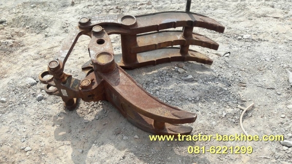 ขาย หัวคีบไม้ คีบเหล็ก ใส่รถขุด แบคโฮ PC 60/120  แกนสลัก 60 มิล ระยะห่างหู 23 CM หูกระบอก 9 CM