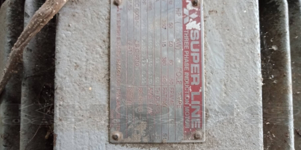 ขายด่วน Mitsubishi Super Line มอเตอร์50แรง ไฟ3เฟส มีทั้งหมด 6 ตัว ตัวละ 32000 บาท