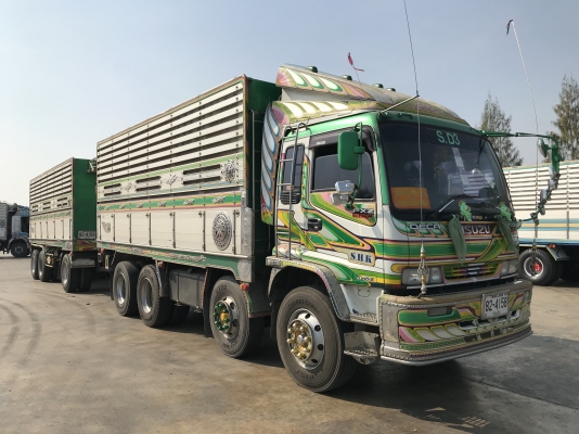 ขายด่วนแกด่า320แม็คโหลด ปี49 ดั้มอู่สหะกิจ เดิมบาง สวยพร้อมใช้งาน ใส่ของได้30ตัน