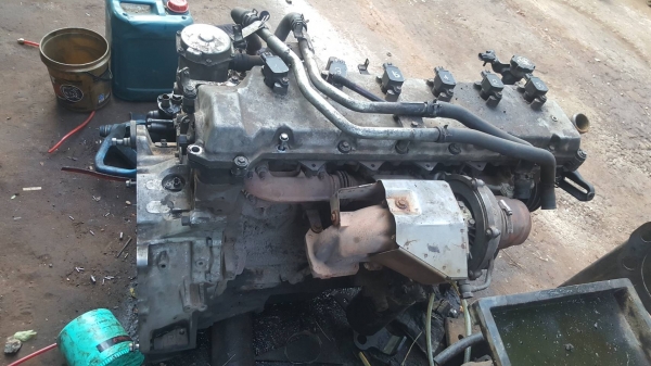 ขายตามสภาพ เป็นอะไหล่ เครื่อง HINO JO8C-VD เทอร์โบ 260 แรงม้า เป็นเครื่องแก๊ส NGV จากโรงงาน ข้อติดเส
