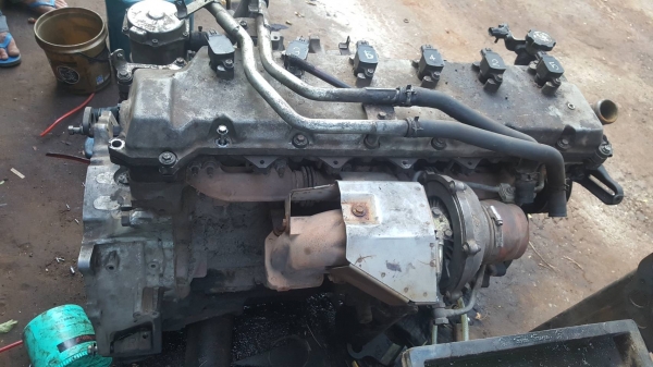ขายตามสภาพ เป็นอะไหล่ เครื่อง HINO JO8C-VD เทอร์โบ 260 แรงม้า เป็นเครื่องแก๊ส NGV จากโรงงาน ข้อติดเส
