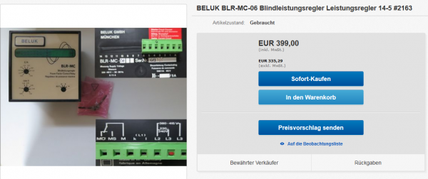 Power Factor Controller BELUK