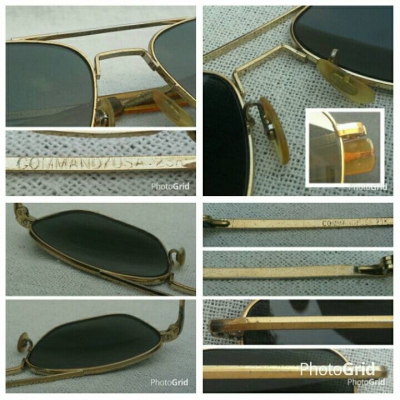 แว่นตาอเมริกันเสืออากาศ 23 K วินเทจยุค &#039;70s ขนาด 138 mm ไซซ์หล่อ ! โมเดลอมตะมาดเข้ม &#039;นักบิ