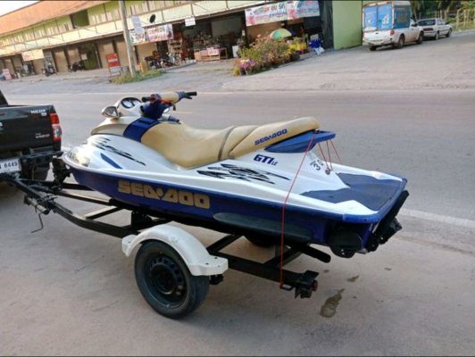 เจ็ตสกี3ที่นั่งเก่าญี่ปุ่นseadoo -gtiปี02มีถอยหลัง สวยๆเดิมๆ