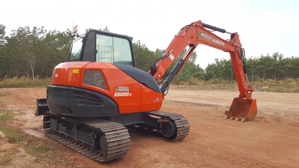 ขายดาวน์ 290,000 แบคโฮ KUBOTA KX080-3 ปี 61 ใช้งาน 1,400 ชม. รถสวยเต็มทุกระบบ มีไลน์แย็กด้วย