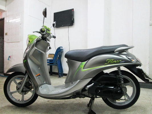 (โอนฟรี) ขาย Yamaha New Fino 125I ไมล์แท้ 6396 กม ปี 2017 ตัว TOP ล้อแม้ก มีปุ่มตัดการทำงาน
