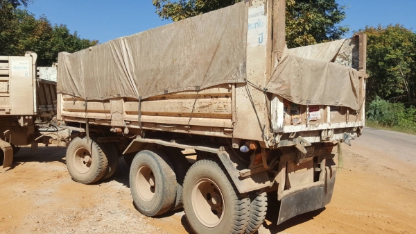 ขาย รถพ่วงดั้มแม่-ลูก ISUZU DECA 320 ปี 52 Maxload ลูก 3 เพลา 6 เมตร ปี 37 เครื่องเดิม เกียร์เดิม คั