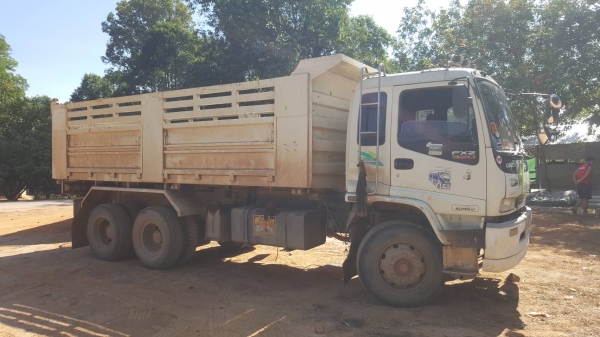 ขาย รถพ่วงดั้มแม่-ลูก ISUZU DECA 320 ปี 52 Maxload ลูก 3 เพลา 6 เมตร ปี 37 เครื่องเดิม เกียร์เดิม คั