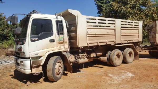 ขาย รถพ่วงดั้มแม่-ลูก ISUZU DECA 320 ปี 52 Maxload ลูก 3 เพลา 6 เมตร ปี 37 เครื่องเดิม เกียร์เดิม คั