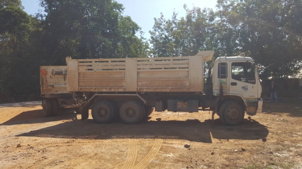 ขาย รถพ่วงดั้มแม่-ลูก ISUZU DECA 320 ปี 52 Maxload ลูก 3 เพลา 6 เมตร ปี 37 เครื่องเดิม เกียร์เดิม คั