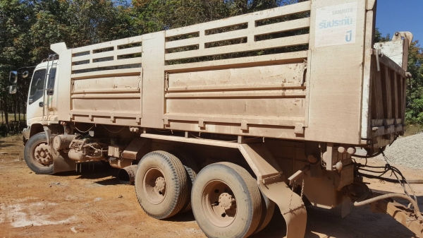 ขาย รถพ่วงดั้มแม่-ลูก ISUZU DECA 320 ปี 52 Maxload ลูก 3 เพลา 6 เมตร ปี 37 เครื่องเดิม เกียร์เดิม คั
