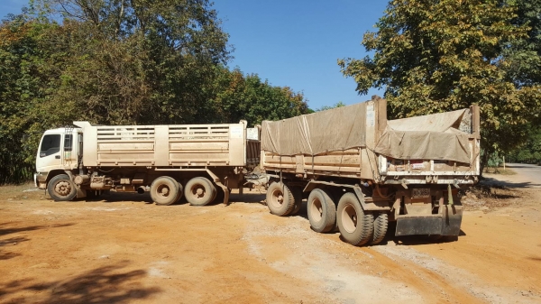ขาย รถพ่วงดั้มแม่-ลูก ISUZU DECA 320 ปี 52 Maxload ลูก 3 เพลา 6 เมตร ปี 37 เครื่องเดิม เกียร์เดิม คั