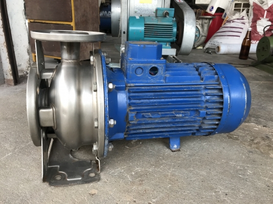 ขายปั้มน้ำหอยโข่งหัวสแตนเลส Ebara 5.5HP. 380V made in Italy ขนาดเข้า 2นิ้ว ออก 1.5นิ้ว แรงดันสูง สภาพสวยเดิมๆ วิ่งนิ่ม พร้อมใช้งาน