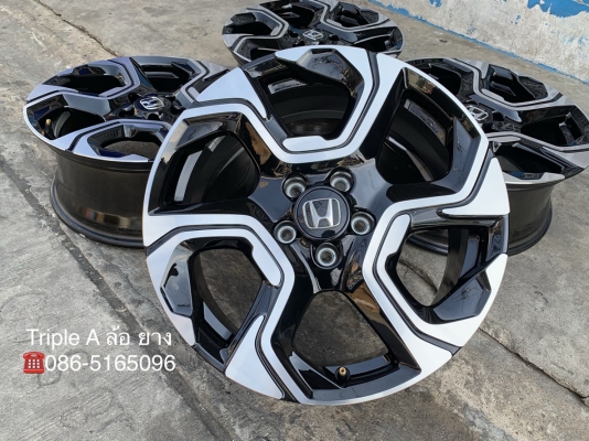ล้อแม็กป้ายแดง 5รู114 Honda CRV G5 ตัวท๊อป ขอบ 18 สวยกริ๊บ