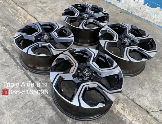 ล้อแม็กป้ายแดง 5รู114 Honda CRV G5 ตัวท๊อป ขอบ 18 สวยกริ๊บ