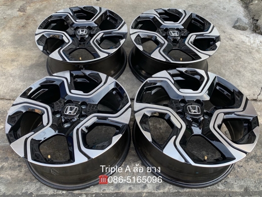 ล้อแม็กป้ายแดง 5รู114 Honda CRV G5 ตัวท๊อป ขอบ 18 สวยกริ๊บ