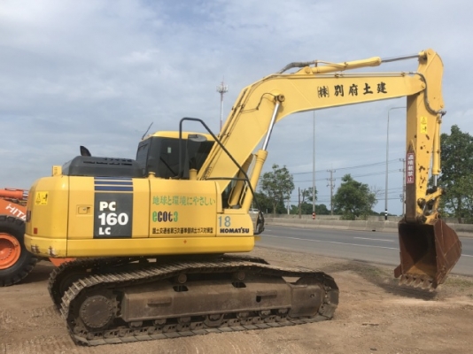 ขายรถขุด KOMATSU PC160-7 นำเข้าเองจากญี่ปุ่น สภาพสวยพร้อมใช้ มีVDOการทำงานครับ