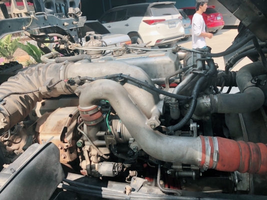 Hino S500 เครื่อง 344 แรง ปี 55 แม่ลูกกระบะดัพม์สามมิตรแท้ เบรคแห้ง #รถป้ายแดงมือเดียว #น้ำหนักบรรทุกได้31.40ตัน ยางดี พร้อมใช้งาน ทะเบียนพร้อมโอน