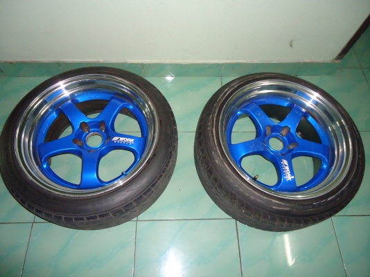 ขายMax W Work 18 กว้าง9.5 ET 20พร้อมยางมี2วง(ควรอ่านรายละเอียดก่อนนะครับ)