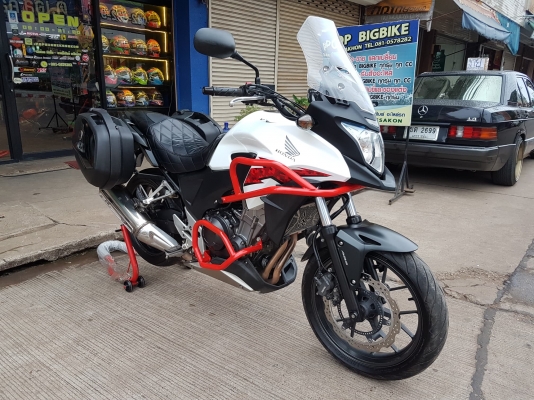 ขายแลกเทิร์น HONDA CB500X ABS ปี2013 พร้อมลุย ปี๊ปข้าง แคชบาร์บนล่าง การ์ดหม้อน้ำ ไมล์27xxx ราคา 105
