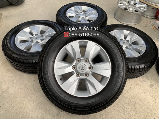 ล้อแม็กป้ายแดง Toyota Revo ขอบ17 พร้อมยางป้ายแดง 265-65-17 Yokohama ปี 18 แม็กสวยกริ๊บ ดอกเต็ม มีตุ่ม