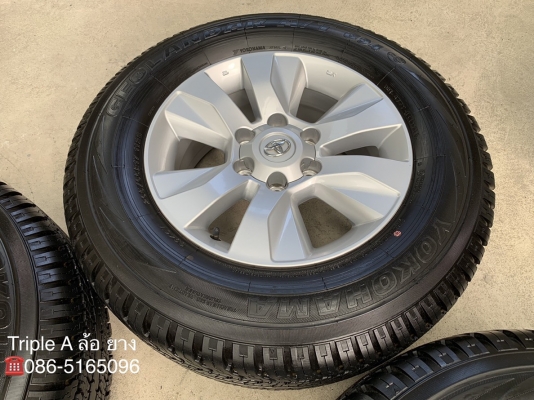 ล้อแม็กป้ายแดง Toyota Revo ขอบ17 พร้อมยางป้ายแดง 265-65-17 Yokohama ปี 18 แม็กสวยกริ๊บ ดอกเต็ม มีตุ่ม