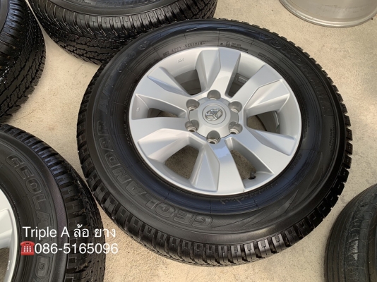 ล้อแม็กป้ายแดง Toyota Revo ขอบ17 พร้อมยางป้ายแดง 265-65-17 Yokohama ปี 18 แม็กสวยกริ๊บ ดอกเต็ม มีตุ่ม