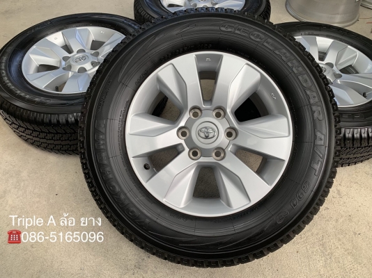 ล้อแม็กป้ายแดง Toyota Revo ขอบ17 พร้อมยางป้ายแดง 265-65-17 Yokohama ปี 18 แม็กสวยกริ๊บ ดอกเต็ม มีตุ่ม