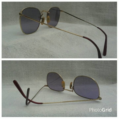แว่นตาในตำนานจากสหราชอาณาจักร ทศวรรษที่ &#039;50s ทองโกลด์ฟิลด์ 12 K สัดส่วนทองคำบริสุทธิ์ 50 \% ไซซ