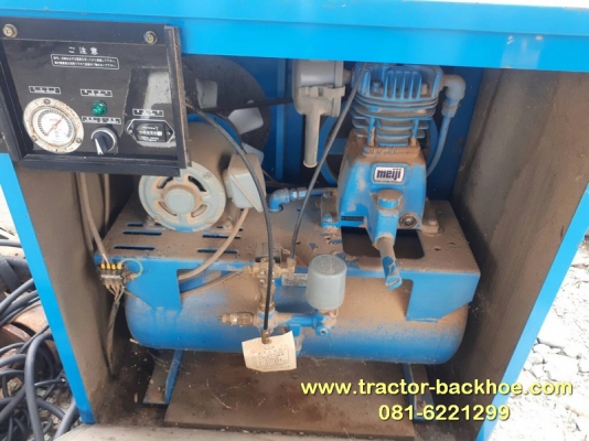 ขาย เครื่องปั๊มลม เก่าญี่ปุ่น MEIJI มอเตอร์ไฟ 110V ตู้เก็บเสียงเก่าญี่ปุ่น พร้อมใช้งาน