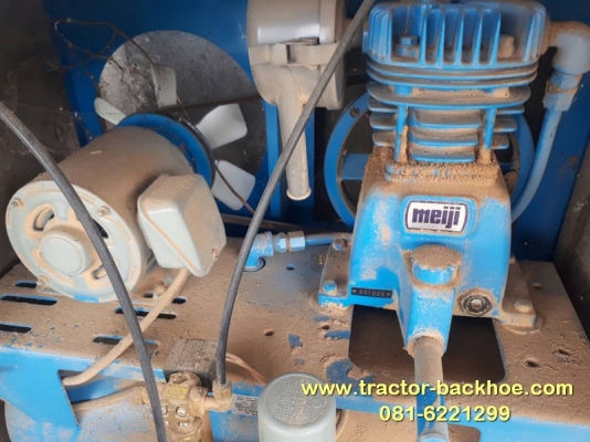 ขาย เครื่องปั๊มลม เก่าญี่ปุ่น MEIJI มอเตอร์ไฟ 110V ตู้เก็บเสียงเก่าญี่ปุ่น พร้อมใช้งาน