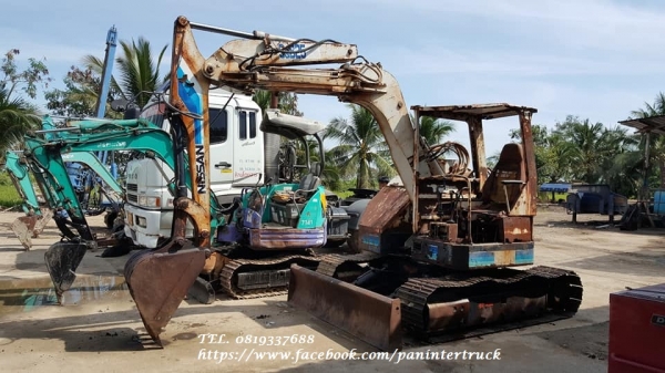 SALE* FROM JAPANรถขุดHANIX -S&amp;B25(เทียบเท่า:PC50UU-1)เครื่องยนต์ISUZU-3AB1-3 สูบ ,แทรคเหล็ก ,มีเอกสารแจ้งจำหน่าย