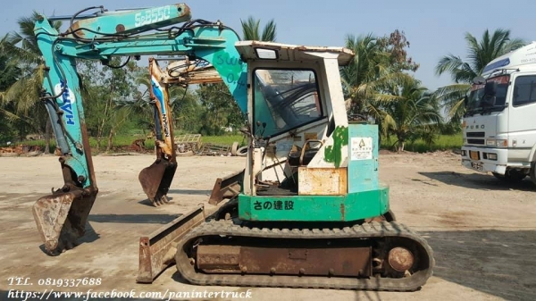สินค้าเก่านอก ขายถูกด่วนๆรถขุดHANIX-SB550 (เทียบเท่า:PC50UU-2) เครื่องยนต์MITSUBISHI -K4M ,4สูบ ,คอนโทรลน้ำมัน
