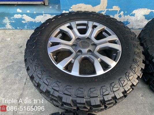 ล้อแม็กป้ายแดง Ford ranger wildtrak ขอบ18 พร้อมยางใหม่ 275-65-18 MAZINI MUD CONTENDER M/T ปี 18